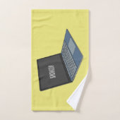 Illustration de dessin sur ordinateur portable (Serviette à main)