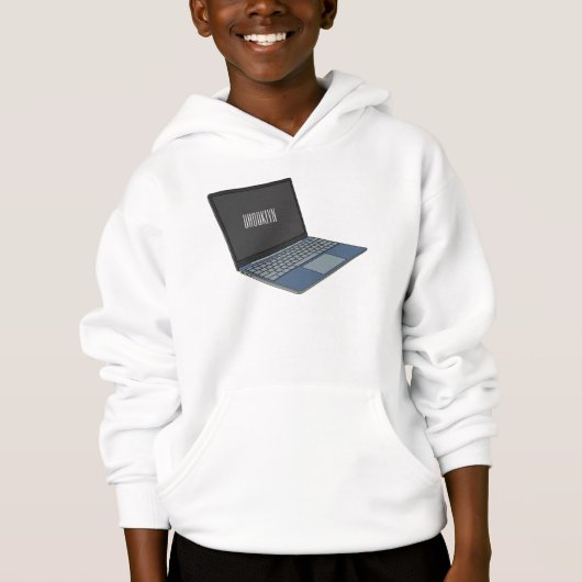 Illustration de dessin sur ordinateur portable (Devant)