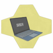 Illustration de dessin sur ordinateur portable (Plat)