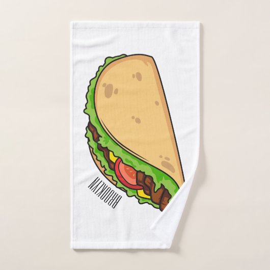 Illustration de dessin sur Taco (Serviette à main)