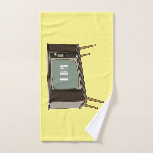 Illustration de dessin télévisé (Serviette à main)