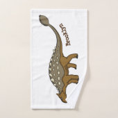 Illustration de dinosaure blindé Ankylosaurus (Serviette à main)