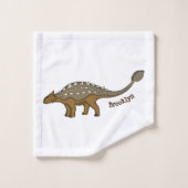 Illustration de dinosaure blindé Ankylosaurus (Gant de toilette)