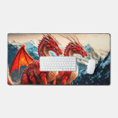 Illustration de dragons perchés (Clavier et souris)