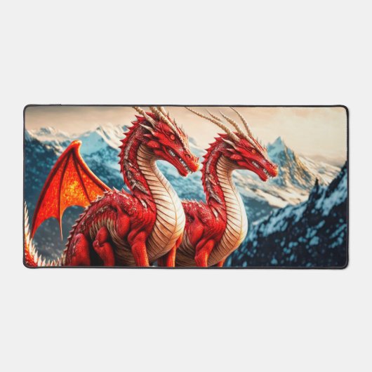 Illustration de dragons perchés (Recto)