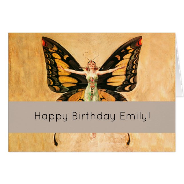 Illustration de femme de Leyendecker papillon Flap (Devant horizontal)