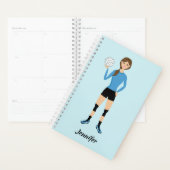 Illustration de fille de volley-ball mignonne avec (Devant avec enveloppe)