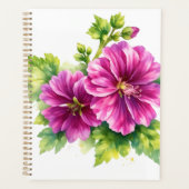 Illustration de fleur aquarelle violette (Devant)