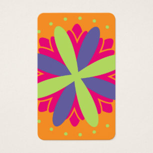 Illustration de formes florales orange