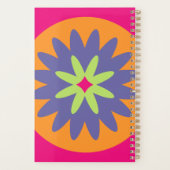 illustration de formes florales orange et rose (Dos)