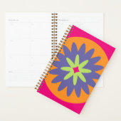 illustration de formes florales orange et rose (Devant avec enveloppe)