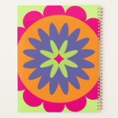 illustration de formes florales orange et rose (Dos)