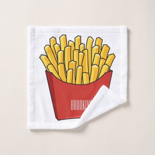 Illustration de frites (Gant de toilette)
