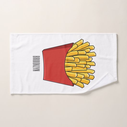 Illustration de frites (Serviette à main)