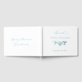 Illustration de garçon bleu mou Baby shower Livre (Complet)