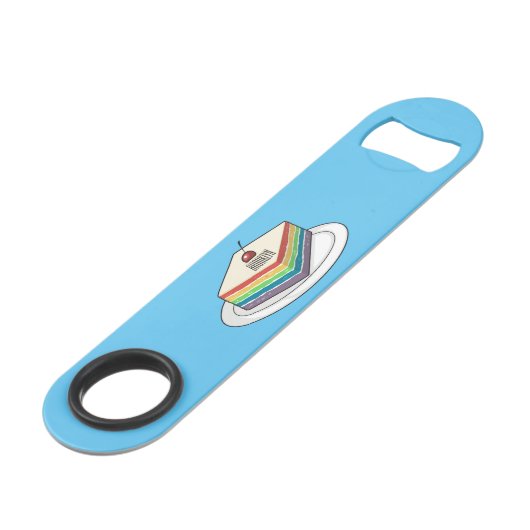 Illustration de gâteau arc-en-ciel (Dos Angle)