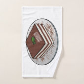 Illustration de gâteau de Tiramisu (Serviette à main)