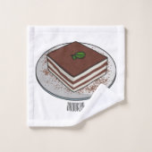 Illustration de gâteau de Tiramisu (Gant de toilette)
