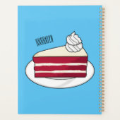 Illustration de gâteau en velours rouge (Dos)