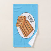 Illustration de gaufre (Serviette à main)
