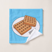 Illustration de gaufre (Gant de toilette)
