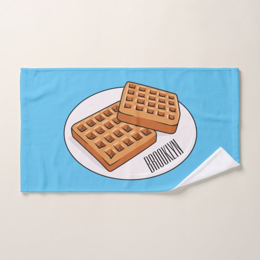 Illustration de gaufre (Serviette à main)