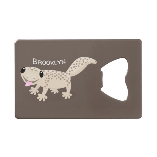 Illustration de gecko tan tan mignon (Devant (Horizontal))