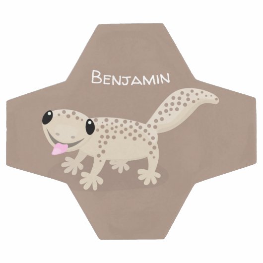 Illustration de gecko tan tan mignon (Plat)