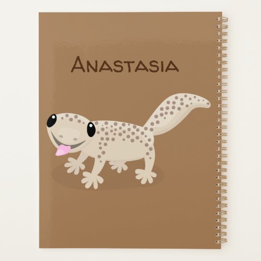 Illustration de gecko tan tan mignon (Dos)