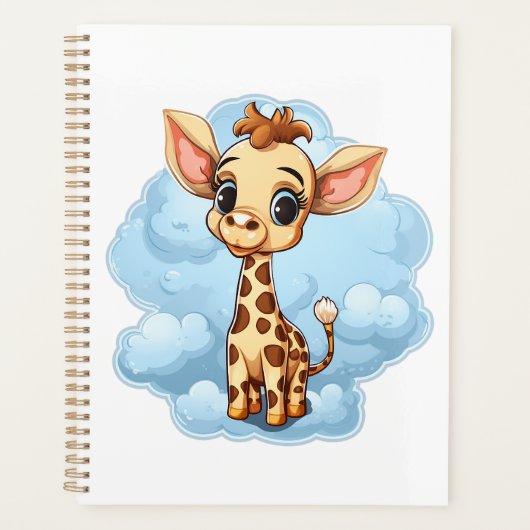 Illustration de girafe de dessin animé (Devant)