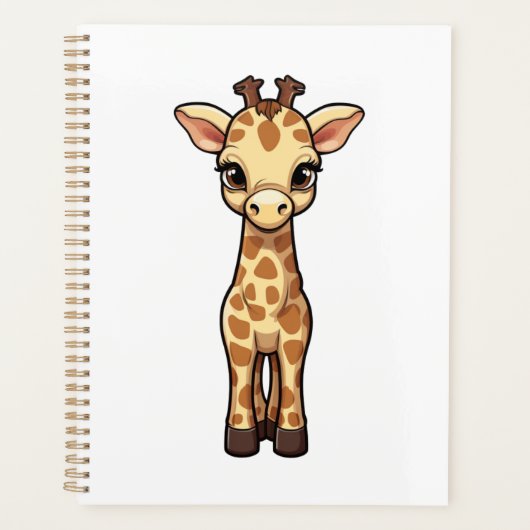 Illustration de girafe de dessin animé (Devant)