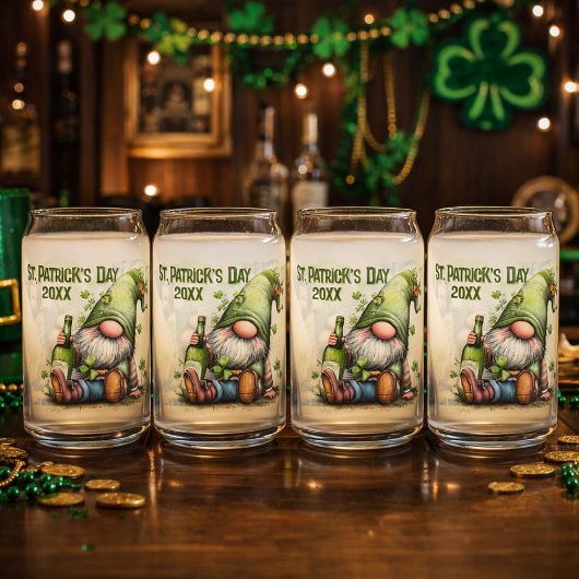 Illustration de gnome pour la Saint-Patrick avec t