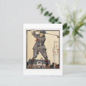 Illustration de golf vintage par carte postale Pen (Debout devant)