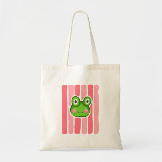 Illustration de grenouille mignonne avec sac fourr
