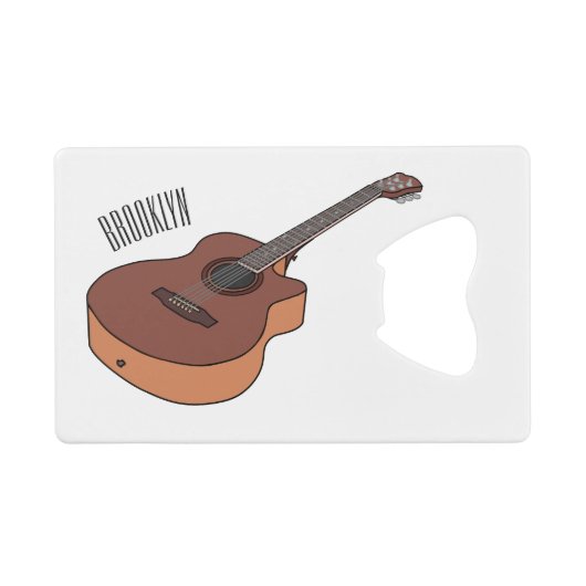 Illustration de guitare acoustique (Devant (Horizontal))
