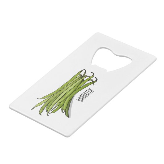 Illustration de haricots verts (Devant Angle)