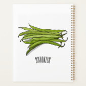 Illustration de haricots verts (Dos)