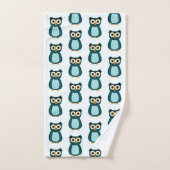 illustration de Hibou Bleu (Serviette à main)
