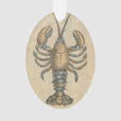 Illustration de homard, fruits de mer du Maine (devant)