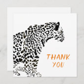Illustration de Jaguar Noir et Blanc Merci (Devant / Derrière)