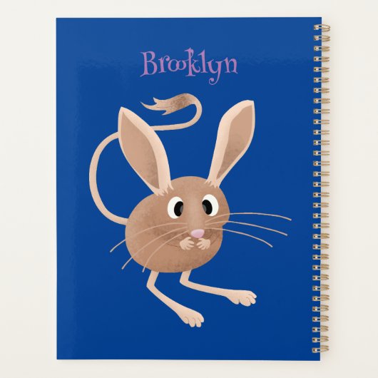 Illustration de jerboa aux longues oreilles (Dos)