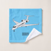 Illustration de jet privé (Gant de toilette)