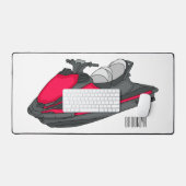 Illustration de jet ski de dessin animé (Clavier et souris)