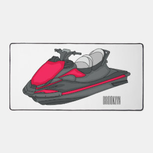 Illustration de jet ski de dessin animé