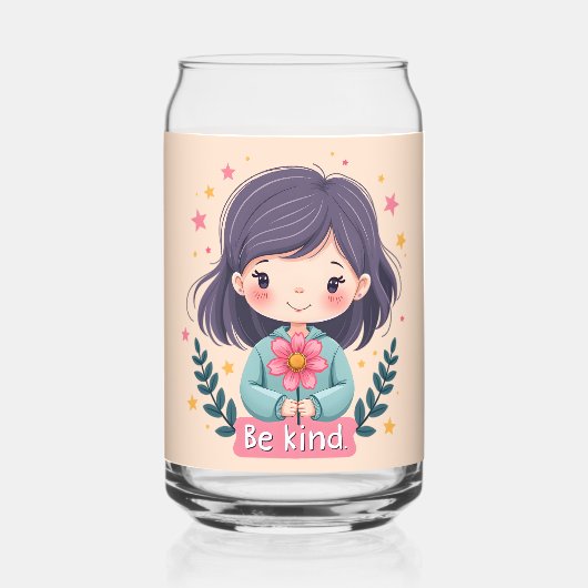 Illustration de Kawaii "Be Kind" - Art Intéressant (Verso)