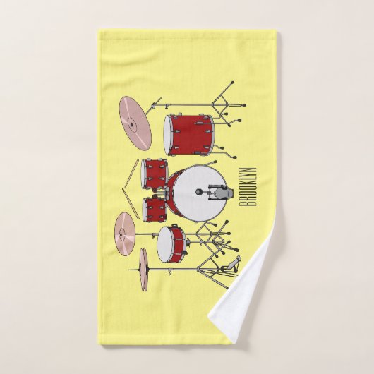 Illustration de kit de batterie (Serviette à main)