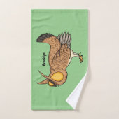 Illustration de la bande dessinée de poulet de pra (Serviette à main)