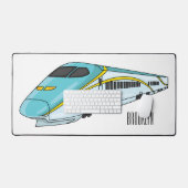 Illustration de la bande dessinée d'un train à bal (Clavier et souris)