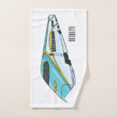 Illustration de la bande dessinée d'un train à bal (Serviette à main)