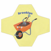 Illustration de la brouette en brouette orange trè (Plat)